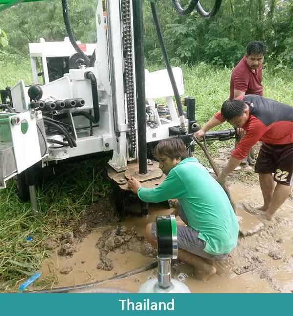 Hf150t DTH Hydraulic Trailer Mounted Drilling Rig