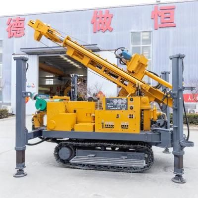 Fully Hydraulic Control 260m Depth Rock Drilling Machine / Air DTH Water Well Bore Hole Drilling Rig