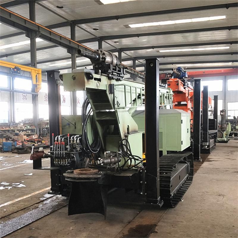 High Efficiency Low Cost Crawler Water Borehole Drilling Rig