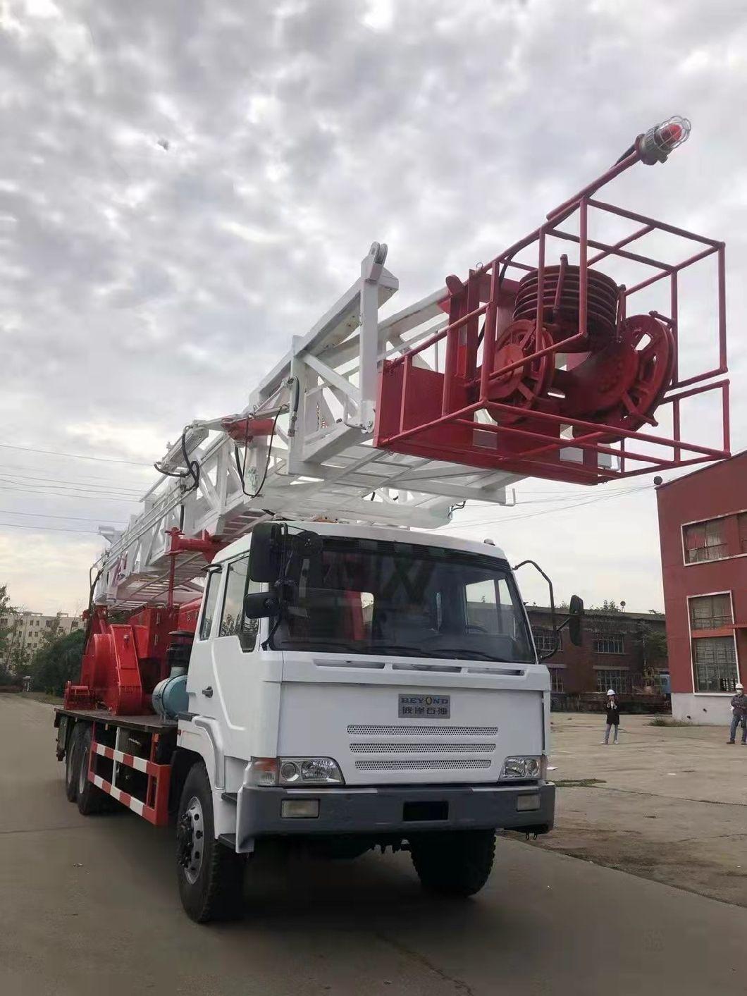 Xj750 (150t) Workover Rig Truck Truck Mounted Drilling Rig for Mine