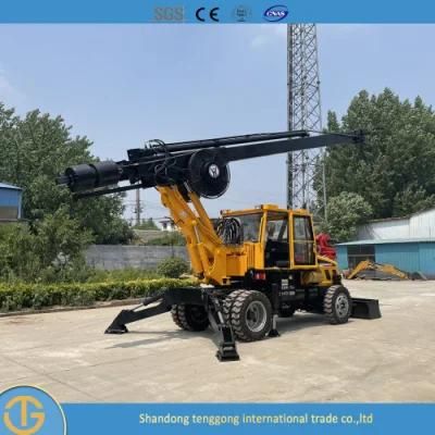 Small Rotary Hammer Construction Auger Drilling Rig Machine for Sale Dl-180 Model