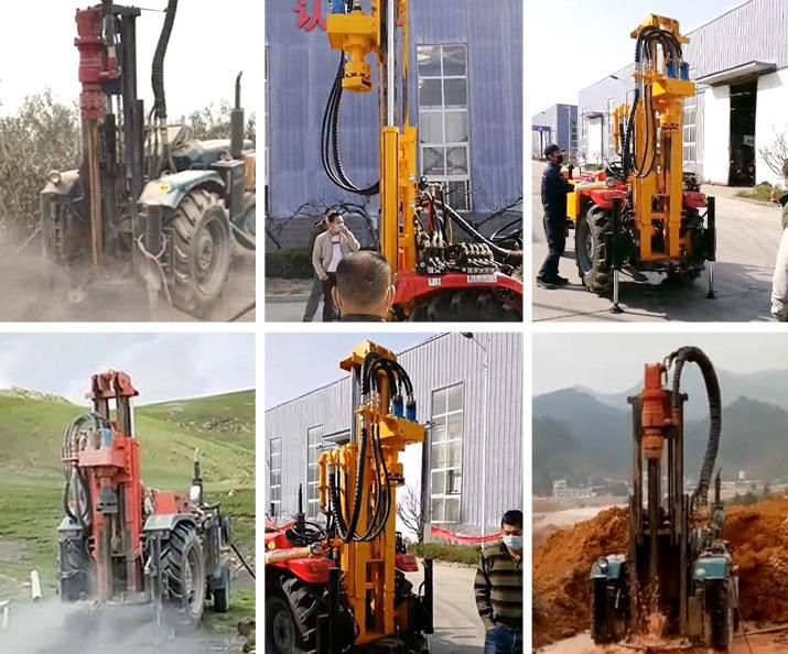 an Integrated Drilling Equipment Air Compressor Drilling Depth 260m Tractor Pneumatic Wells Drilling Machine