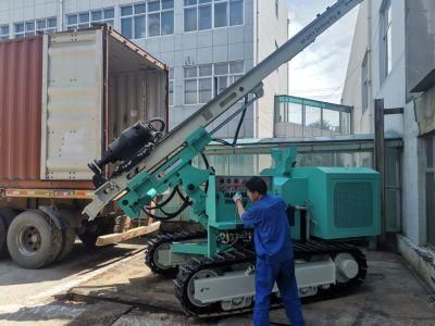 5300*1970*2620mm DTH Drilling Rig 20-120m Multi-Function Solar Pile Driver Machine