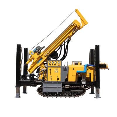 100m, 150m, 200m, 300m, 350m, 600meters Steel Crawler Mounted Rotary Portable Water Well Drilling Rig Machine