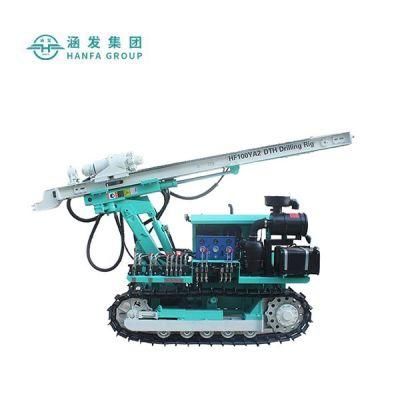 Hf100ya2 Mobile DTH Drilling Rig Suitable for Rough Terrain Operation