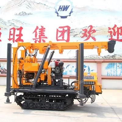 Full Hydraulic 160m Crawler Mounted Water Well Drilling Rig