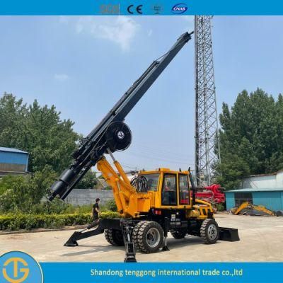 Crawler Mounted Well Bored Tractor Drilling Rig for Sale Dl-180 Model