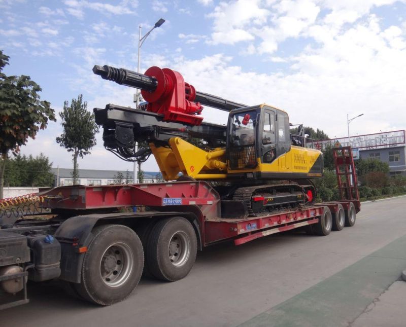 40m Rotary Table Pilling Excavator Mounted Drill Rig with Auger Digger