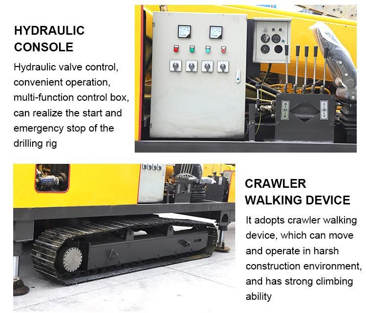 Hydraulic Drifter Diesel Electric Power Borehole Construction Anchor Drilling Rig