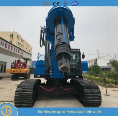 Construction Machinery Dr-220 Hydraulic Drilling Driver 50m Depth Crawler Type Pile Driver