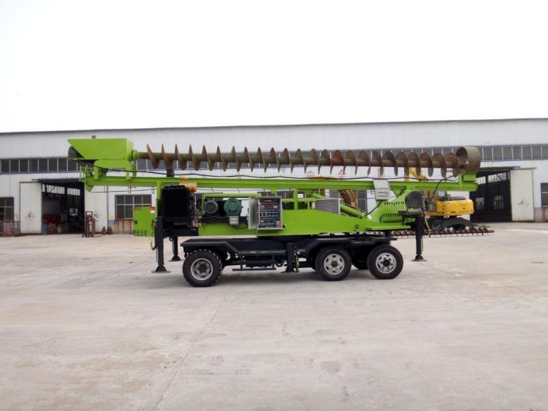 Wheeled 360-8 Rock Drill Borehole Water Well Drilling Rig Economical Pilling Machine