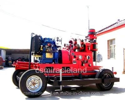 Four-Wheel Trailer Type Water Well Drilling Rig (XY-4)