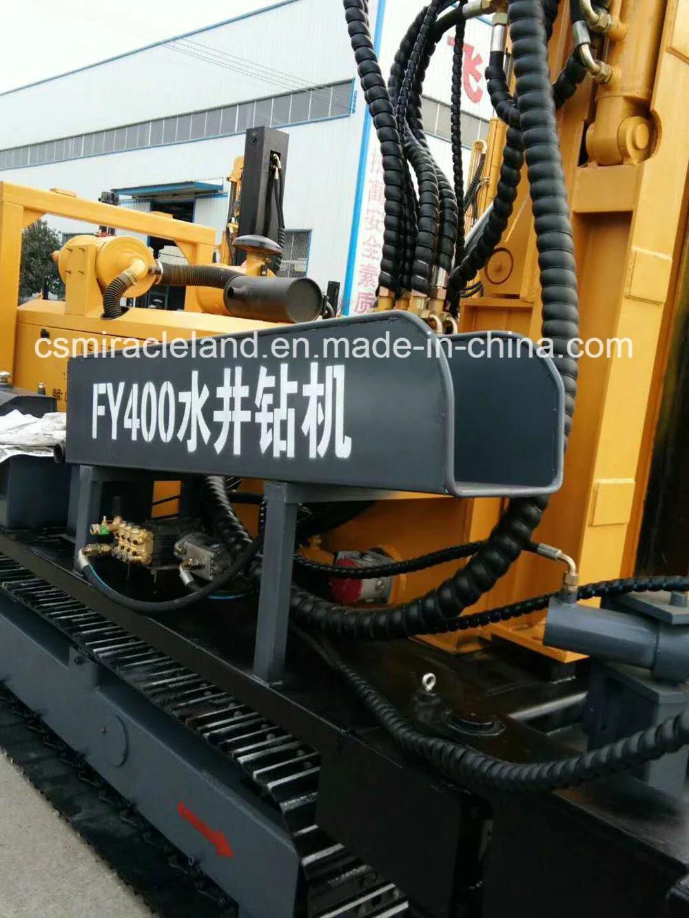 Fy-400 Crawler Full Hydraulic Top Drive DTH Hammer Water Well Drilling Rig