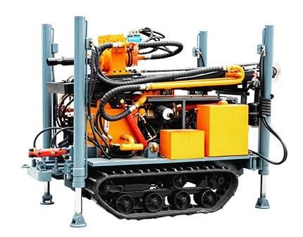 Engine Power 73kw Depth 160m Hydraulic Crawler Well Pneumatic Drill Rig
