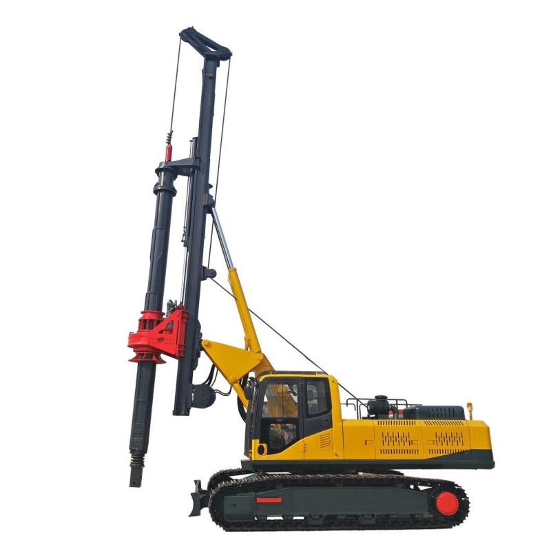 35m Crawler Hydraulic Power Rotary Bore Mini Drilling Rig