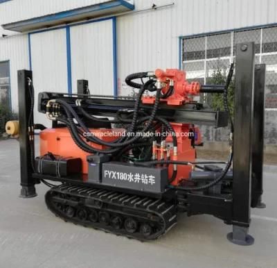180m Portable Crawler Hydraulic DTH Rock Borehole Drill Machine/Water Well Drilling Rig