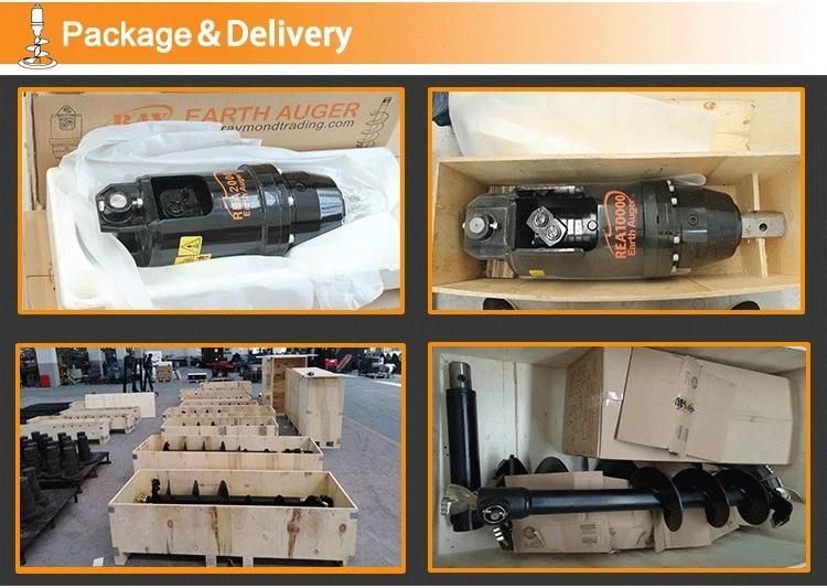 Construction Industry Post Hole Digger Earth Auger with Extension Shaft