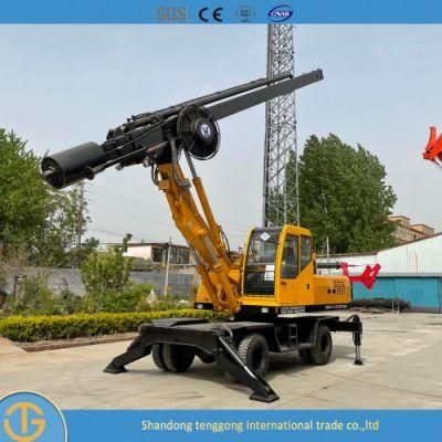 Surface Rotary Oil Mini Piling Machine Head Hydraulic Drilling Rig