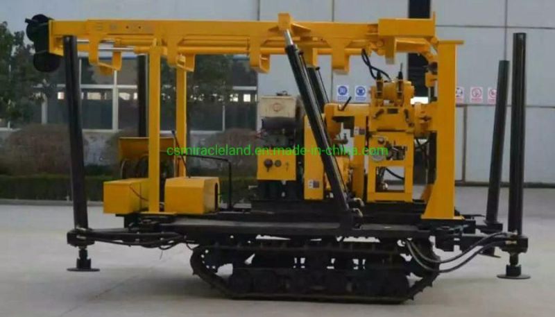 200m Hydraulic Crawler Mounted Rotary Rock Water Well Borehole Drilling Rig (YZJ-200)