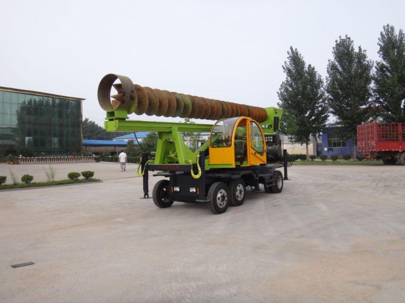 Wheeled 360-8 Hydraulic Highway Guardrail Pile Driver Foundation Construction Machinery /Piling Machine/Pile Driver