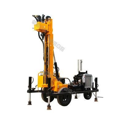 150m Mud Pump Air Compressor Pneumatic Water Well Drilling Rig