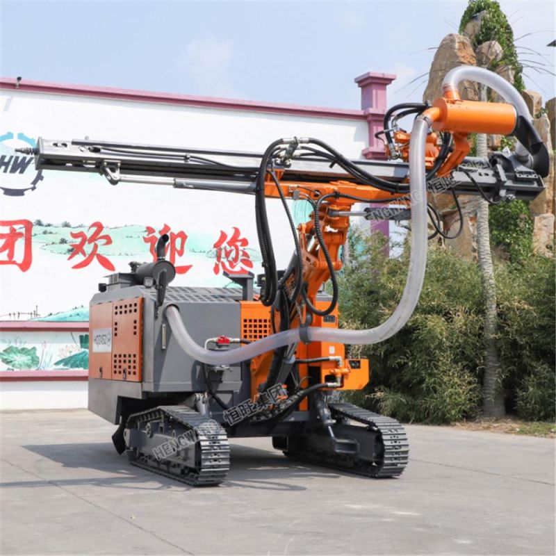 Blast Hole Intergrated DTH Drilling Rig Mining Crawler Mounted Portable Rock Drilling Machine