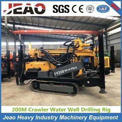 Fy200 Crawler-Mounted Hydraulic Water Well Drilling Rigs for Sale