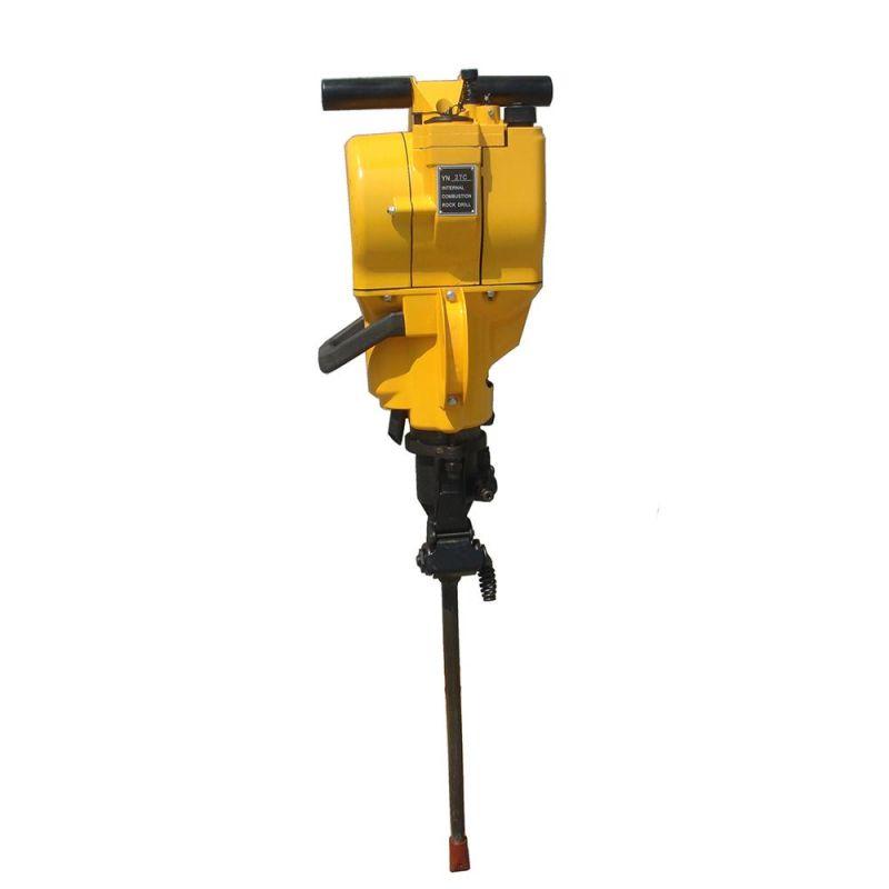 Hand Held Yn27c Internal Combustion Gasoline Rock Drill Machine