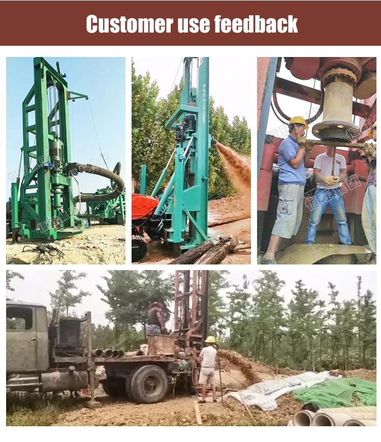 Crawler 220m High Outrigger Drilling Rig Machine Percussion Water Well Drill Rig Equipment