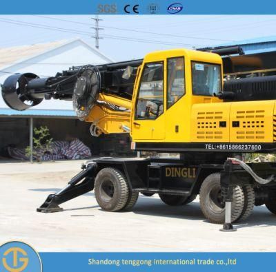 Good Wheeled Hydraulic System Crawler Rotary Pile Driver Machine Price