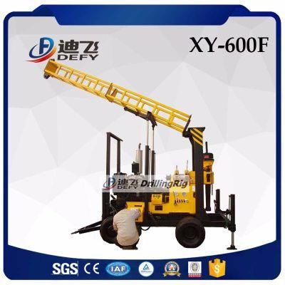 2022 Hot Sale Large Diameter Rotary 600m Water Drill Rig Machine Price