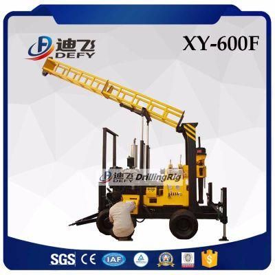 2022 Hot Sale Large Diameter Rotary 600m Water Drill Rig Machine Price