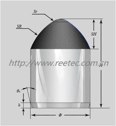 PDC Dome Insert for Hammer Bit in Coal Drilling