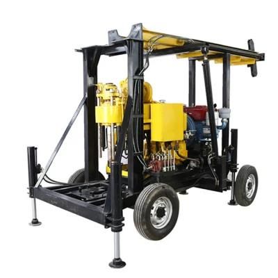 Factory Trailer Mounted Hydraulic Small Portable Rotary Water Well Borehole Core Drilling Rig Drill Machine Price