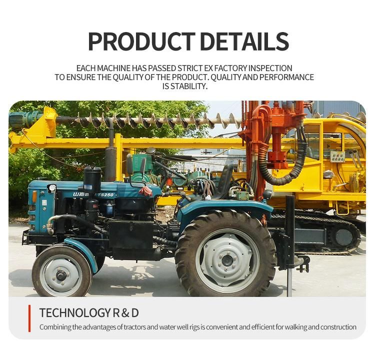 Tractor Mounted Water Well DTH Drilling Rigs Price