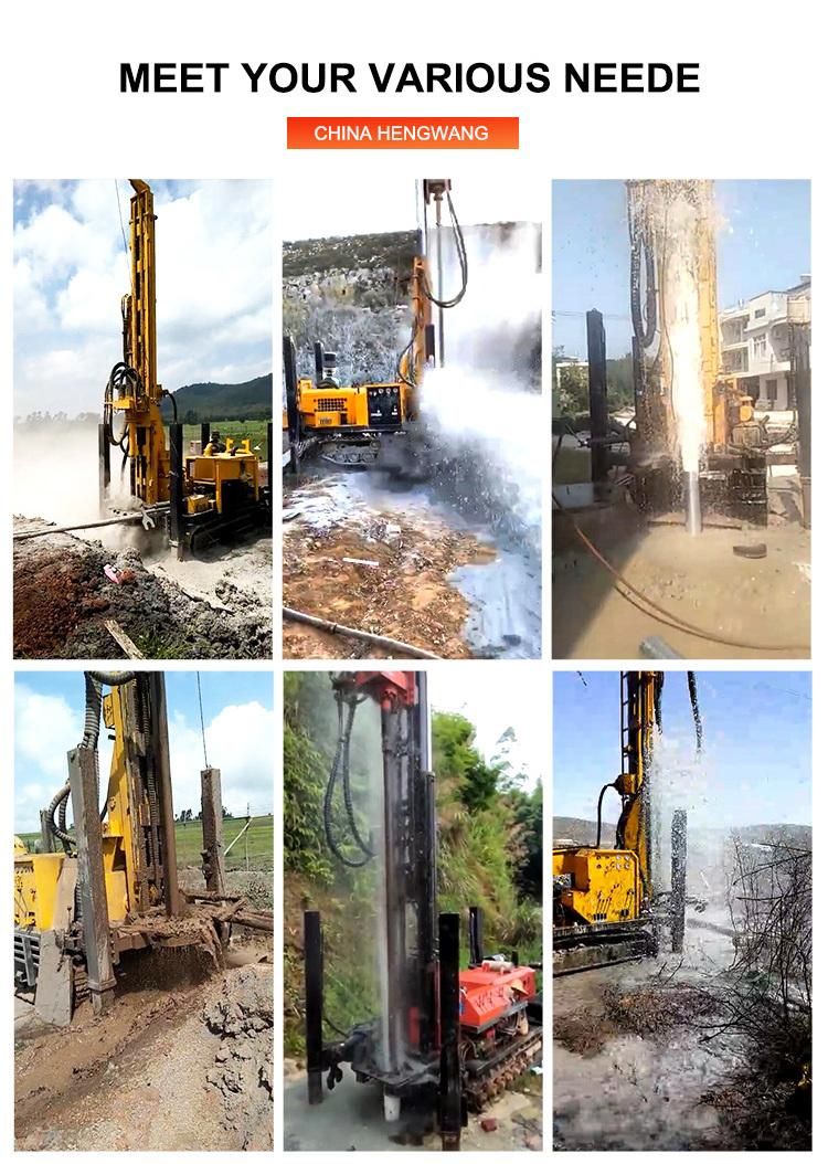 Water Well Drilling Rig 150m 150mm Drilling Hole Borehole Drilling Machine Rig