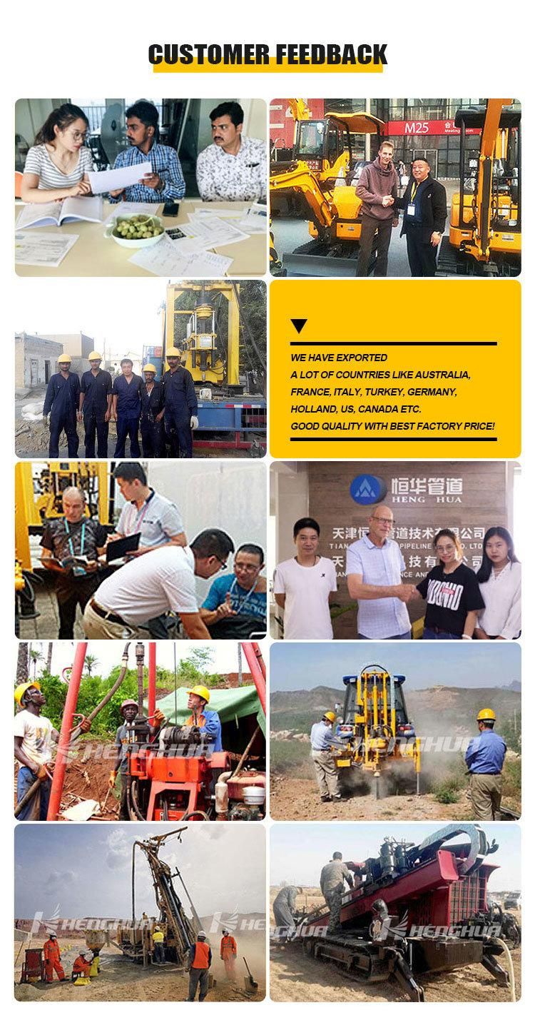 Top Drive Head Portable Rotary Water Well Drilling Rig