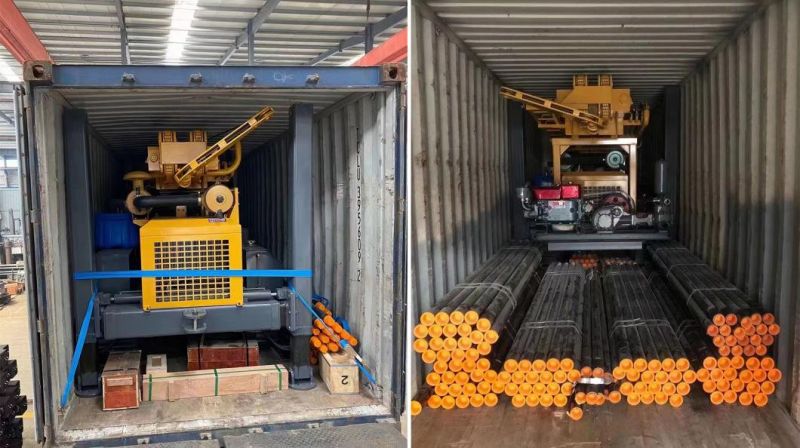 Crawler Borehole Mining Pneumatic DTH Water Well Drilling Rig Machine 300m