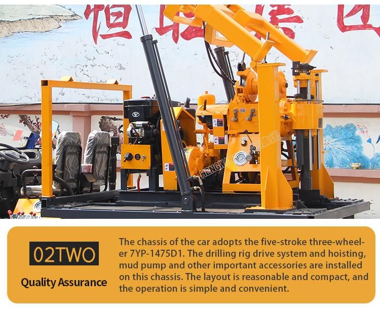 Small Portable Hydraulic Diesel Water Drilling Rig Machine for Sale