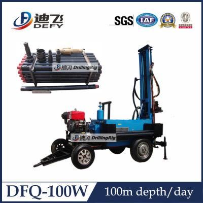 2022 Hot Sale Top Drive Trailer/Crawler Mounted DTH Drill Rig for 100m