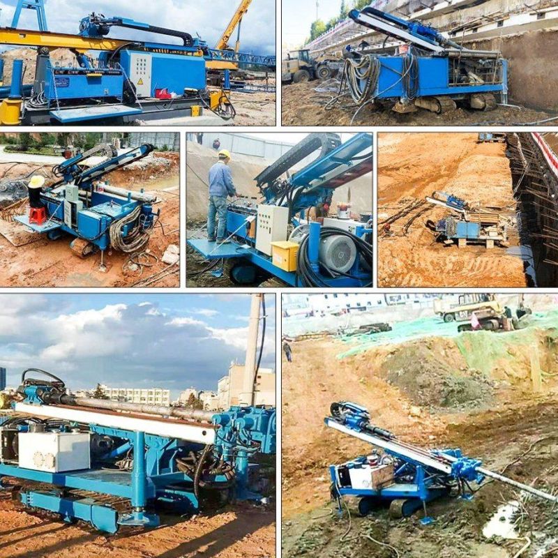 Drilling Machinery Drill Depth 140m Horizontal Jacking Auger Boring Jet Grouting Pile Anchor Drilling Rig for Sale