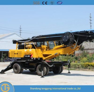 High Quality Construction Machinery Dl-360 Degree Wheeled Rotary Drilling Rig
