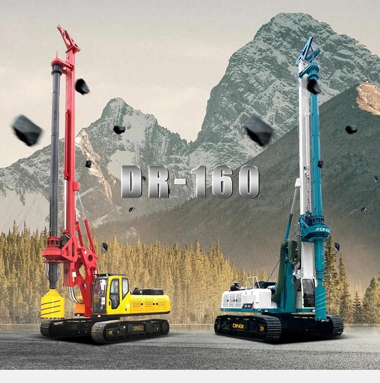 Dr-160 Hydraulic Pile Driver Machine Mini Pile Driving Rotary Drilling Rig