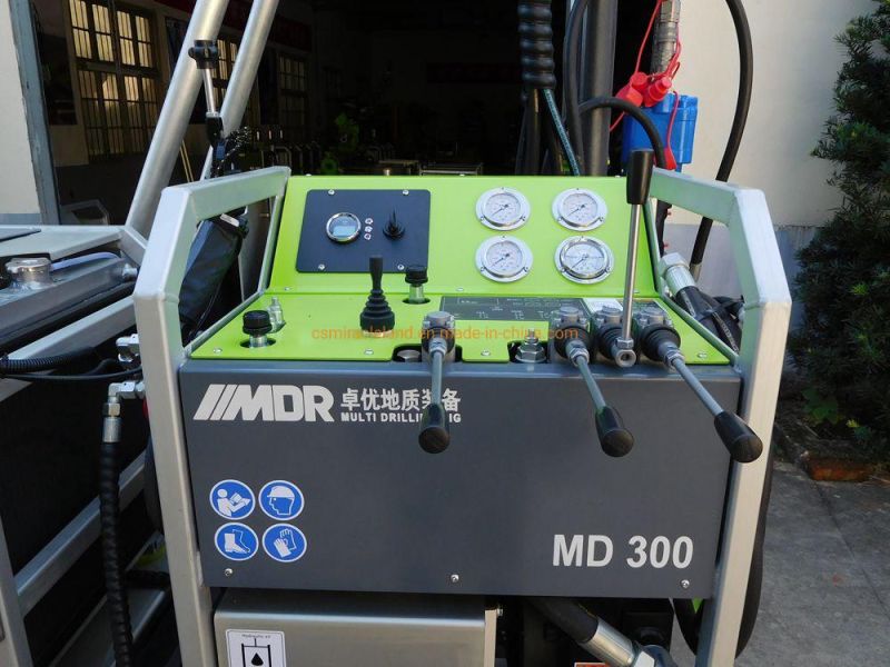 MD300 Portable Hydraulic Rotary Head Wireline Mining Exploration Drilling Machine