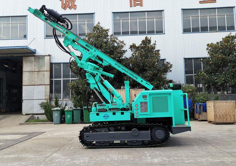 Hf158y 80-300mm Drilling Diameter Crawler Open-Air DTH Drill Rig for Road Building