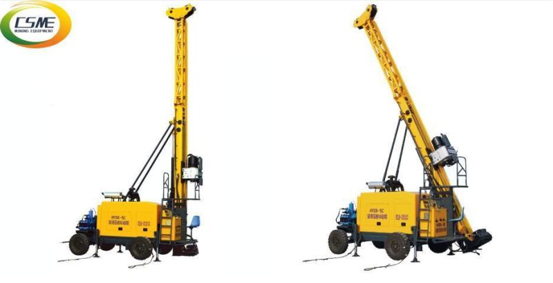 Hot Sale High Quality Full Hydraulic Tyre Drilling Rig for Deep Borehole