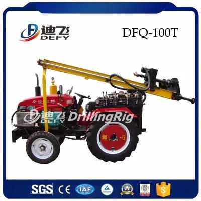 100m Small Cheap Tractor Rock Drilling Rig for Water