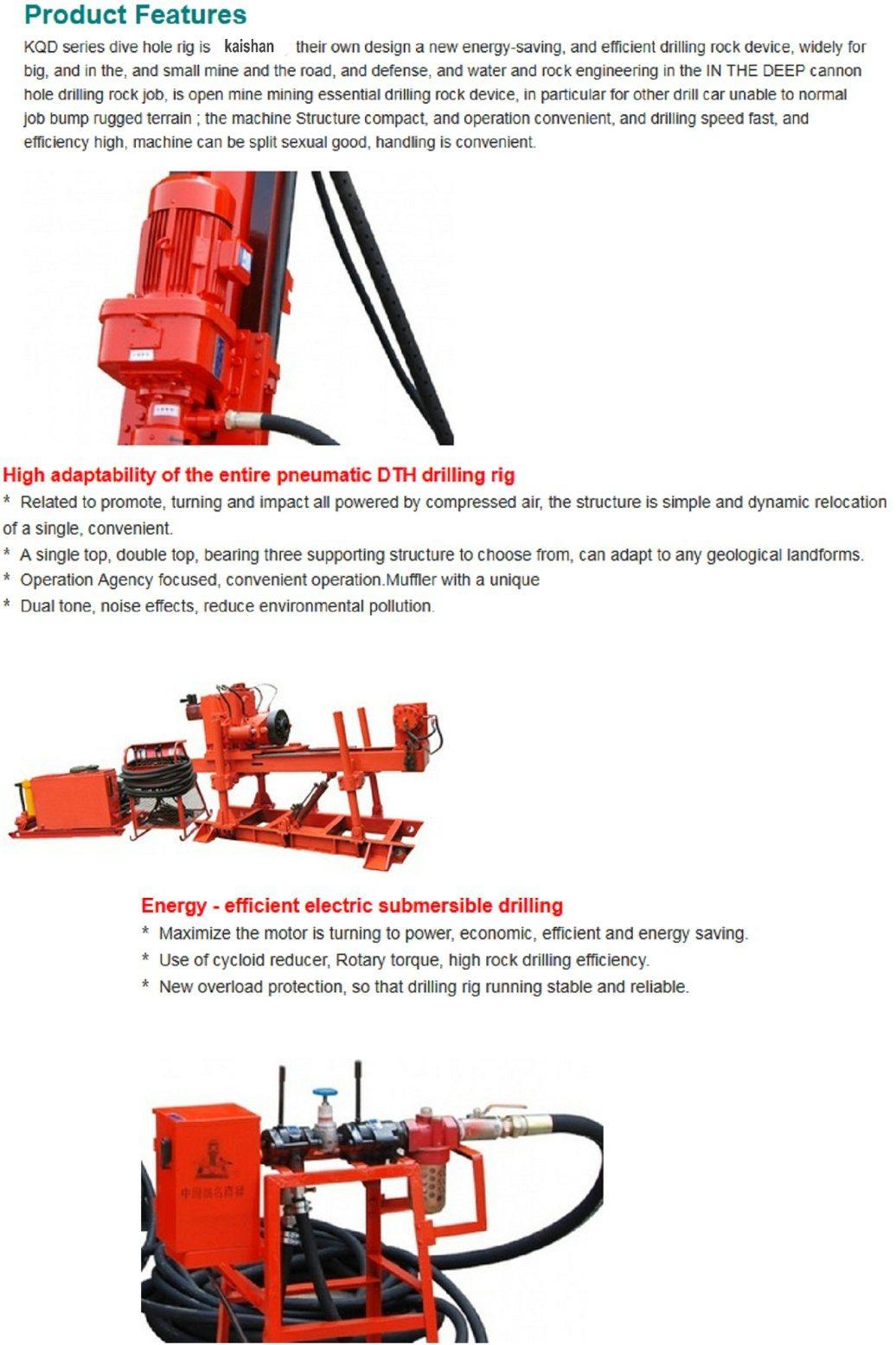 KQD100 Small Size Down-The-Hole Rock Drilling Machine