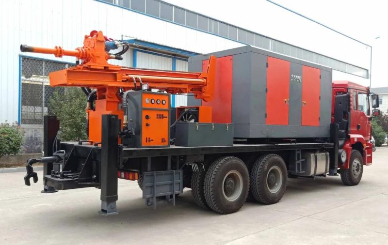 Truck-Mounted High-Power Diesel Engine Water Well Drilling Rig Truck-Mounted Water Well Drilling Rig