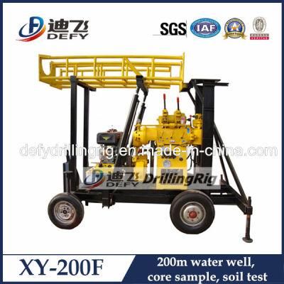 200m Exploration Mineral Core Drilling Rig Water Well Borehole Drilling Machine